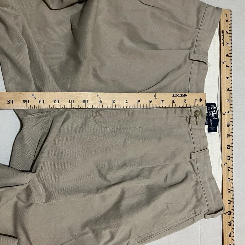 Polo Ralph Lauren Hammond Classic Chino Pants Men's Size 36 X 31.5 Beige‎ Casual